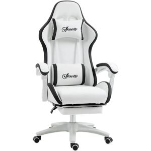 HOMCOM Gaming Chair black 129.0 H x 65.0 W x 65.0 D cm