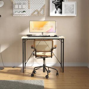 Borough Wharf Cartee Computer Desk black/brown 75.0 H x 80.0 W x 50.0 D cm