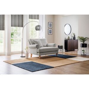 ClassicLiving Adama Upholstered Accent Chairs Beige White 78cm H X 123cm W X 110cm D