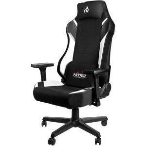 Nitro Concepts X1000 Gaming Chair - Black/White 128.6 H x 76.0 W x 56.0 D cm