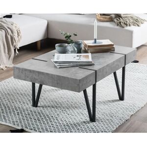 Borough Wharf Gaffney Coffee Table black/brown/gray 43.0 H x 100.0 W x 60.0 D cm