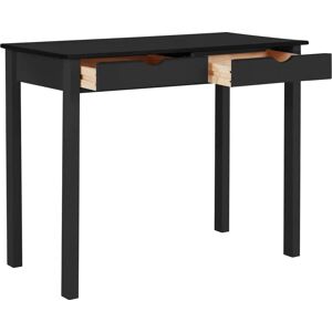 Ebern Designs Elishea Desk black/brown/green 80.0 H x 100.0 W x 50.0 D cm