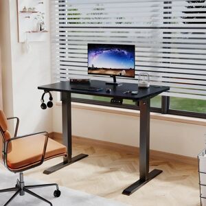 Zipcode Design Hieronymus Electric T-Shape Height Adjustable Standing Desk brown/gray 100.0 W x 60.0 D cm