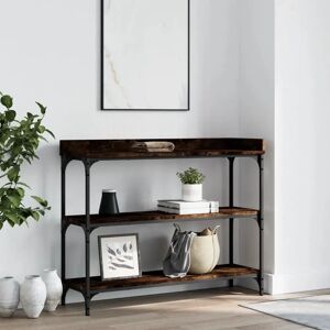 17 Stories Nyal Console Table black/brown 80.0 H x 100.0 W x 30.0 D cm