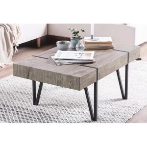 Borough Wharf Gaffney Coffee Table black/brown/gray 43.0 H x 100.0 W x 60.0 D cm