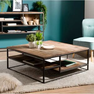 Rio Brien Coffee Table black/brown 40.0 H x 100.0 W x 100.0 D cm