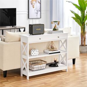 Breakwater Bay 3-Tier Console Table white 80.0 H x 100.0 W x 30.0 D cm