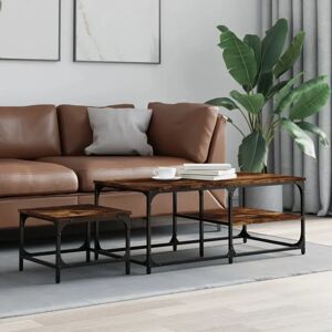 Borough Wharf Sherick Coffee Table brown/gray 40.0 H x 100.0 W x 50.0 D cm