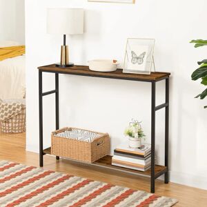 Borough Wharf Baldoni Console Table brown/gray 80.0 H x 100.0 W x 24.0 D cm