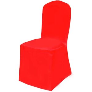 Symple Stuff Round Top Polyester Chair Cover 10PC red 50.0 H x 12.0 W x 12.0 D cm