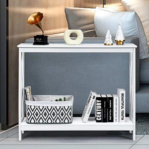 17 Stories Annagreth 30cm Console Table white 80.0 H x 30.0 W x 100.0 D cm