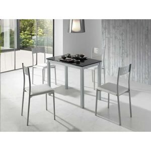 Ebern Designs Grazielli Extendable Dining Table black 76.0 H x 100.0 W x 60.0 D cm