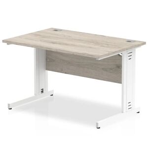 Ebern Designs Guenievre Executive Desk brown/white 73.0 H x 100.0 W x 80.0 D cm