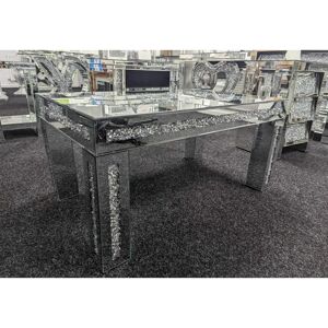 ModernHomesStore Nova Crushed Diamond Coffee Table gray 48.0 H x 100.0 W x 60.0 D cm