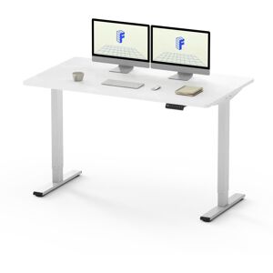 Latitude Run Bulmer 100Cm W Height Adjustable Rectangle Standing Desk brown/gray 100.0 W x 60.0 D cm