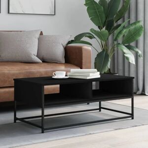 Borough Wharf Normandin Coffee Table with Storage black 40.0 H x 100.0 W x 51.0 D cm