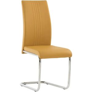 Metro Larkson Upholstered Dining Chair yellow 100.0 H x 44.0 W x 58.0 D cm