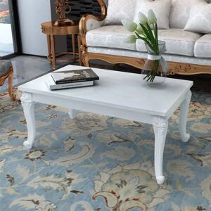 Lily Manor Waelder 4 Legs Coffee Table brown/white 42.0 H x 100.0 W x 50.0 D cm