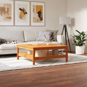 Latitude Run Coffee Table Honey Brown 100X100x40 Cm Solid Wood Pine brown 40.0 H x 45.0 W x 45.0 D cm