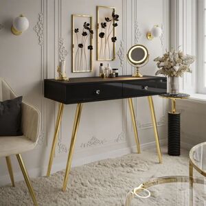 Fairmont Park Sienna Console Table with Drawers black/yellow 80.0 H x 100.0 W x 42.0 D cm