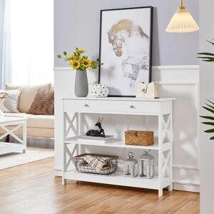 Breakwater Bay Broussard Console Table white 80.0 H x 100.0 W x 30.0 D cm