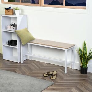 17 Stories Kreiker Bench white 45.0 H x 100.0 W x 60.0 D cm