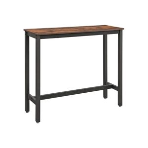 Borough Wharf Hemsworth Dining Table black/brown/gray 100.0 H x 120.0 W x 40.0 D cm