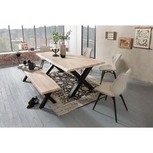 Latitude Run Hegg Dining Table white 77.0 H x 220.0 W x 100.0 D cm