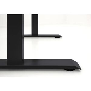 Inbox Zero Height Adjustable Standing Desk brown/gray 100.0 W x 60.0 D cm