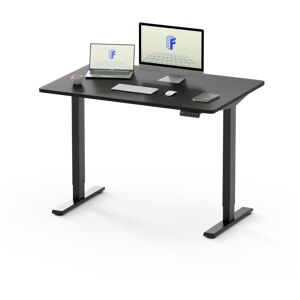 Latitude Run Bulmer 100Cm W Height Adjustable Rectangle Standing Desk brown/gray 100.0 W x 60.0 D cm