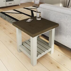August Grove Brents End Side Table. Solid Wood Brown 50cm H X 50cm W X 50cm D
