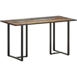 Borough Wharf Cayson Dining Table Brown/Ivory/Blue H76 x L140 x W70cm