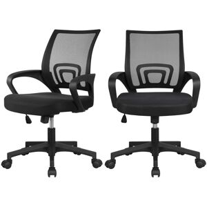 Yaheetech Mesh Office Chair Black 97cm H X 60.5cm W X 60cm D