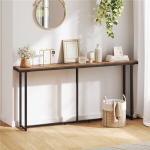 Borough Wharf 180cm Unfinished Console Table Rustic Brown 80.5cm H X 180cm W X 20cm D