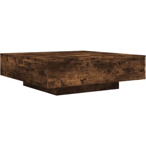 vidaXL Jlea Pedestal Coffee Table Smoked Oak 31cm H x 100cm L x 100cm W