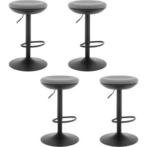 George Oliver Bar stool, height -adjustable swivel stool, bar stool, bistro stool, swivel stool with metal frame, for bar kitchen island, mesh fabric Grey/Brown/Blue 4