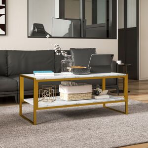 Ivy Bronx Nahunta Coffee Table White 50cm H X 106cm W X 50cm D