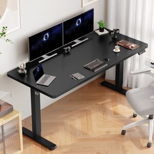 17 Stories Electric Standing Desk Height Adjustable Desk Sit Stand Desk With Time Reminder Stand up Desk 3 Memory Setting Electric Desk Black/Black 72cm H x 160cm W x 60cm D