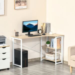 The Seasonal Aisle Barnabas L-Shape Computer Desk Yellow 76.5cm H X 120cm W X 72.5cm D