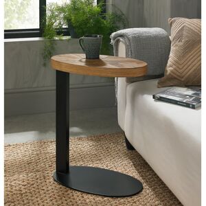 Borough Wharf Strandquist Side Table Rustic Oak 58cm H X 48cm W X 26cm D
