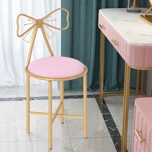 Canora Grey Set Of 2 Pink Velvet Dining Chair Dressing Stool Sturdy Makeup Vanity Chair For Bedroom Living Room Pink 80cm H X 29cm W X 29cm D