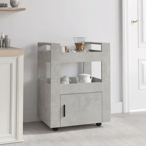 Alpen Home 60 Cm Kitchen Trolley Concrete Grey 80cm H X 60cm W X 45cm D