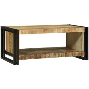 Borough Wharf Coffee Table Multicolour 50 Cm Solid Wood Reclaimed Light Natural 38
