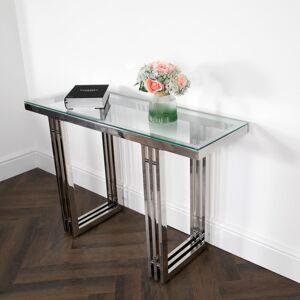 Fairmont Park Zurich Console Table Silver 780cm H X 400cm W X 780cm D
