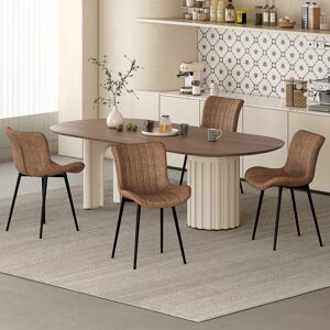 Corrigan Studio Hysham Upholstered Dining Chair Black 80.5cm H X 49cm W X 61.5cm D