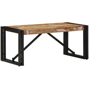 Borough Wharf Coffee Table Solid Wood Acacia Multicolour 35cm H x 40cm W x 80cm D