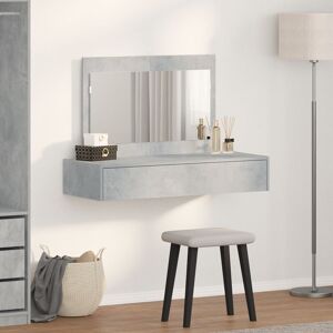 17 Stories Concrete Grey MDF 100 X 40 X 70 Cm Concrete Grey Vanity Concrete Grey 70cm H X 100cm W X 40cm D