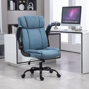 Inbox Zero High Back Ergonomic Executive Office Chair Blue 113cm H X 64.5cm W X 70cm D
