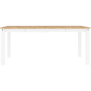 Marlow Home Co. Dining Table Panama Solid Wood Pine White 90cm W x 180cm L
