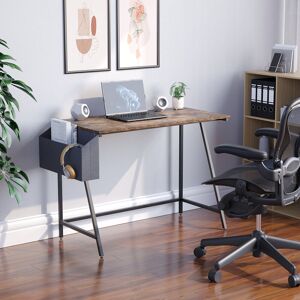 Borough Wharf Kernberry 112cm W Rectangle Writing Desk Dark Wood 75cm H X 112cm W X 50cm D
